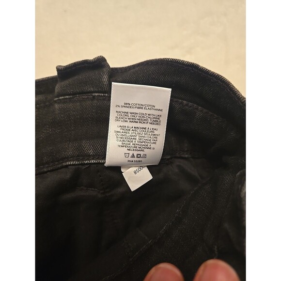 Express Shortie Extreme High Rise Womens Shorts Sz 4 Black Belted Waist Stretch - Picture 11 of 13